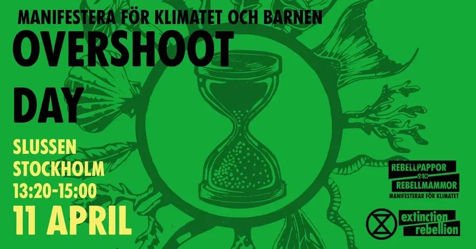 Stockholm: Rebellpappor manifesterar för klimatet och barnen