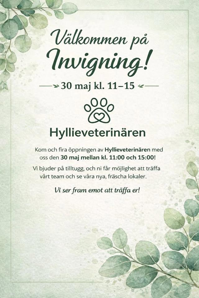 Invigning Hyllieveterinären
