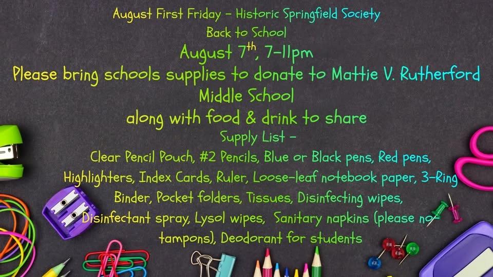 August 1st Friday, STEM - Back to School