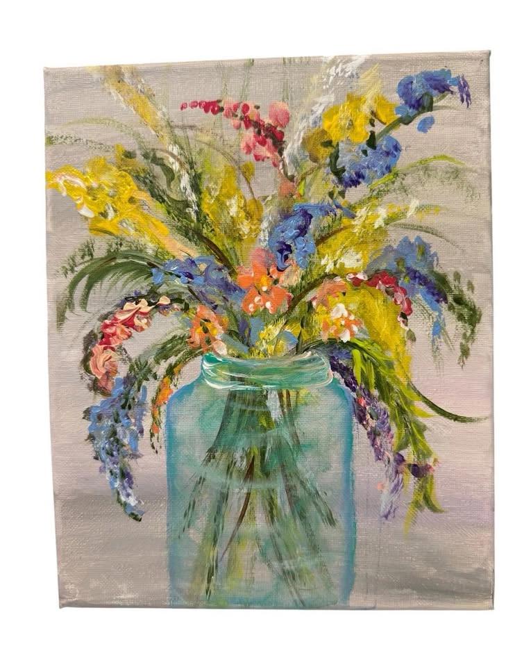 Coffee and Canvas WIld Flower Bouquet