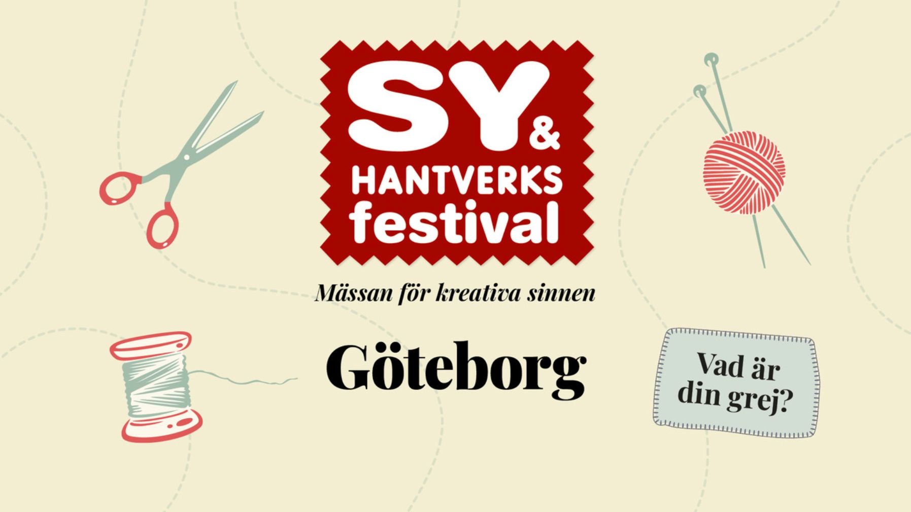 Sy- & Hantverksfestivalen Göteborg 4–6 september 2026