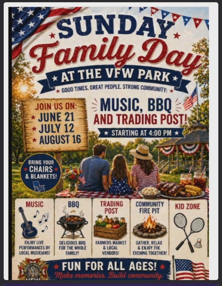 Sunday Family Fun Day at the VFW Park