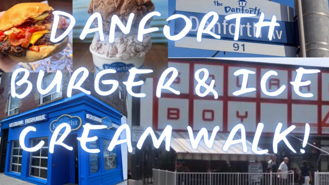 🍔🍦 DANFORTH BURGER & ICE CREAM WALK! 🍦🍔