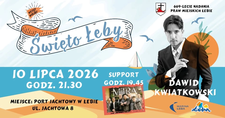Święto Łeby – koncert Dawida Kwiatkowskiego