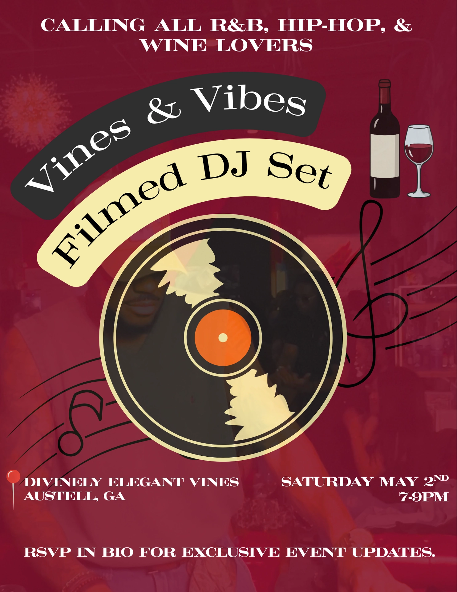 Vines & Vibes | Live DJ Set & Small Batch Wines