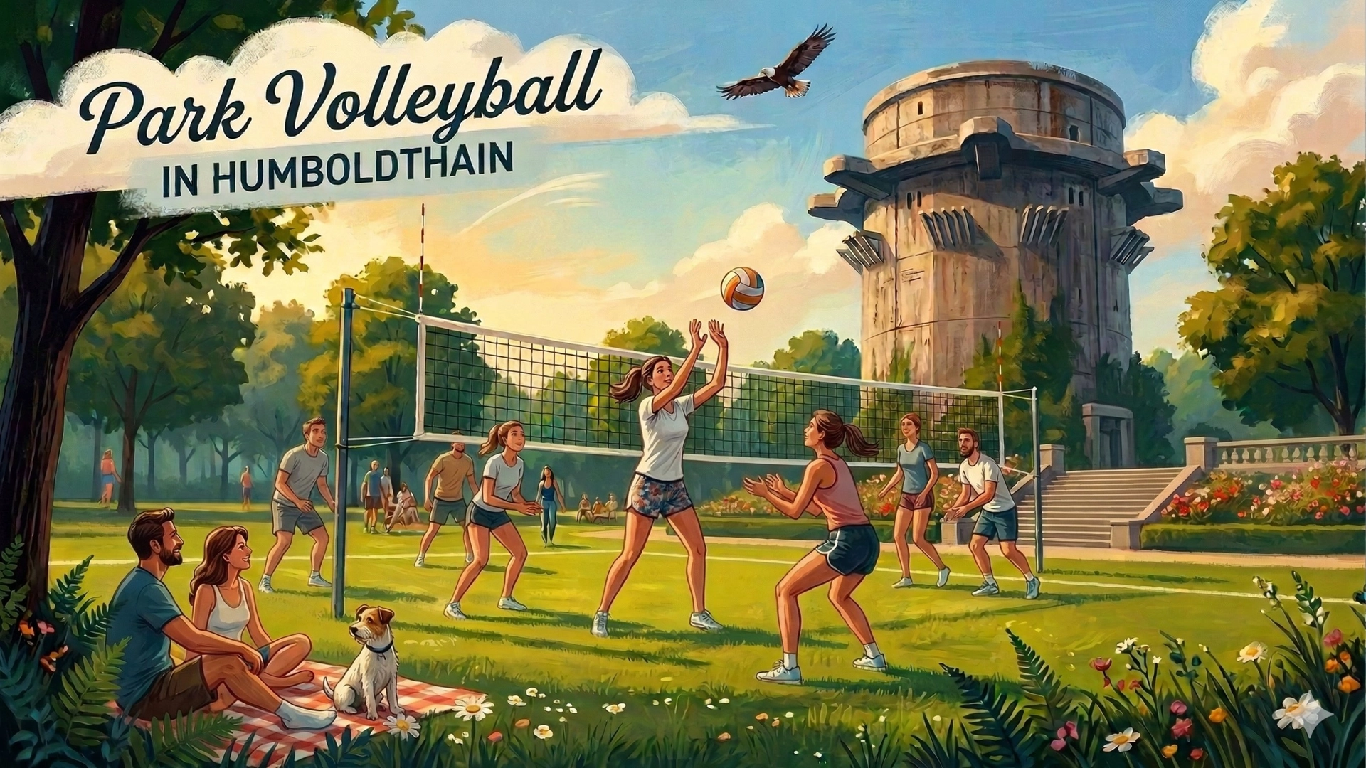 Humboldthain Park Volley ☀️ 🏐 🌴