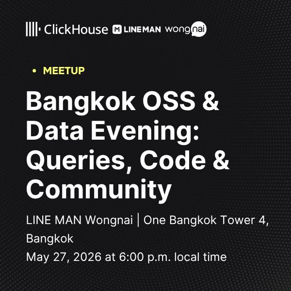 Bangkok OSS & Data Evening: Queries, Code & Community