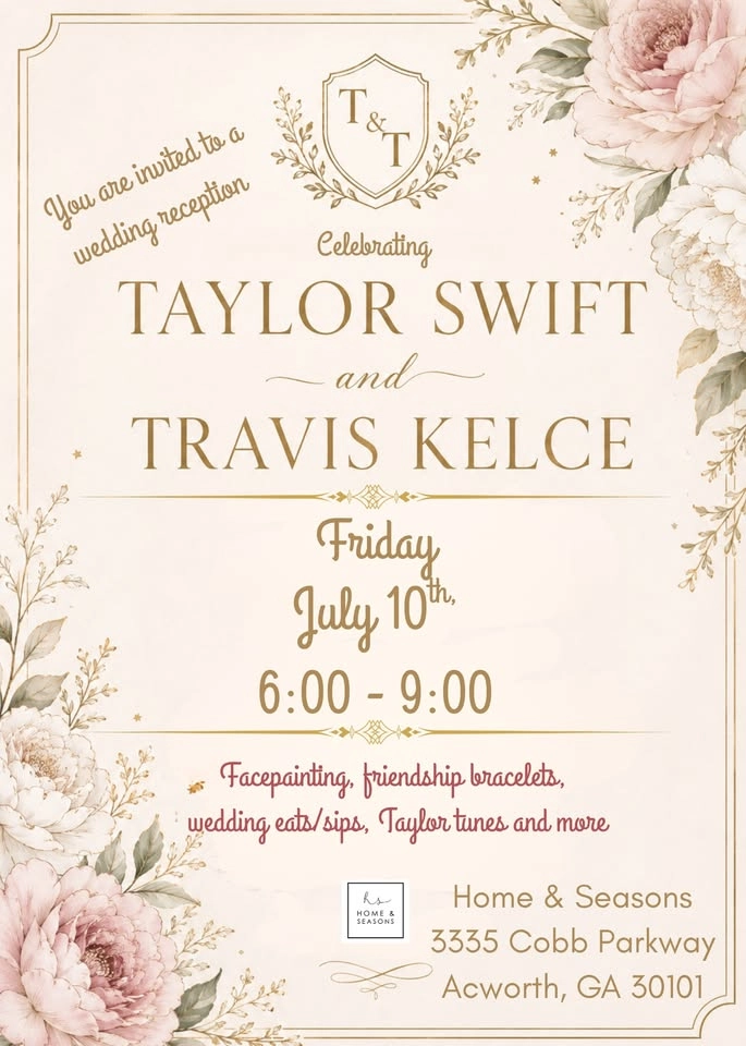 You are invited to a Taylor & Travis wedding reception party