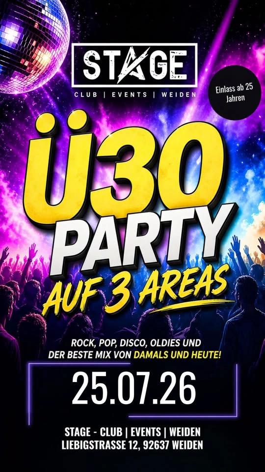STAGE Ü30 - AUF 3 AREAS - MIT DISCOFOX AREA