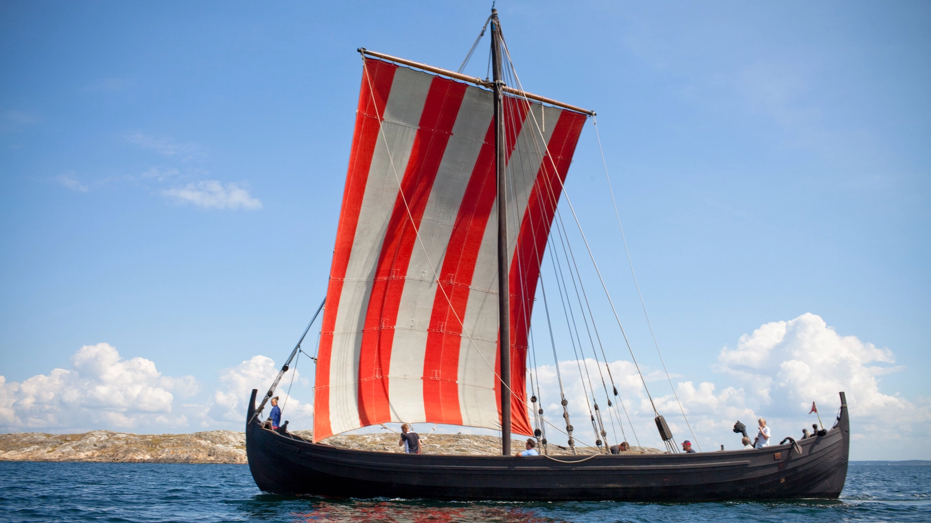 Work day on the Viking ship