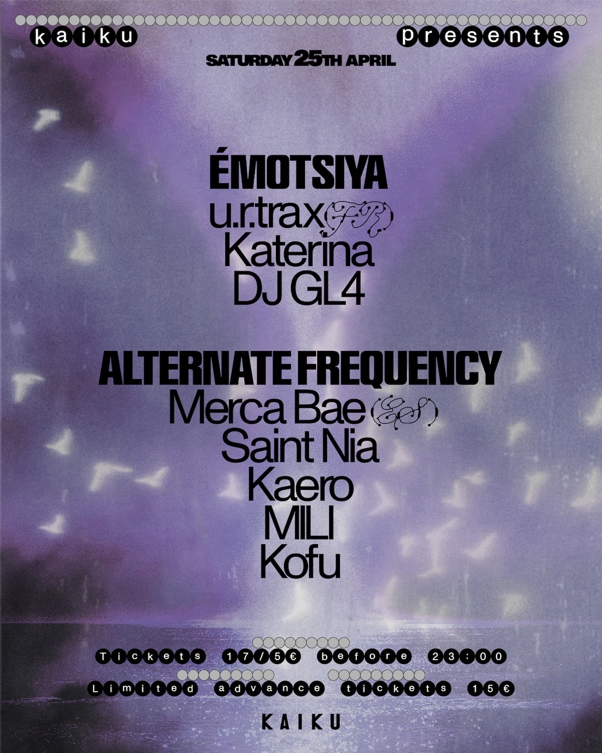 ÉMOTSIYA & Alternate Frequency: u.r.trax (FR) & Merca Bae (ES)