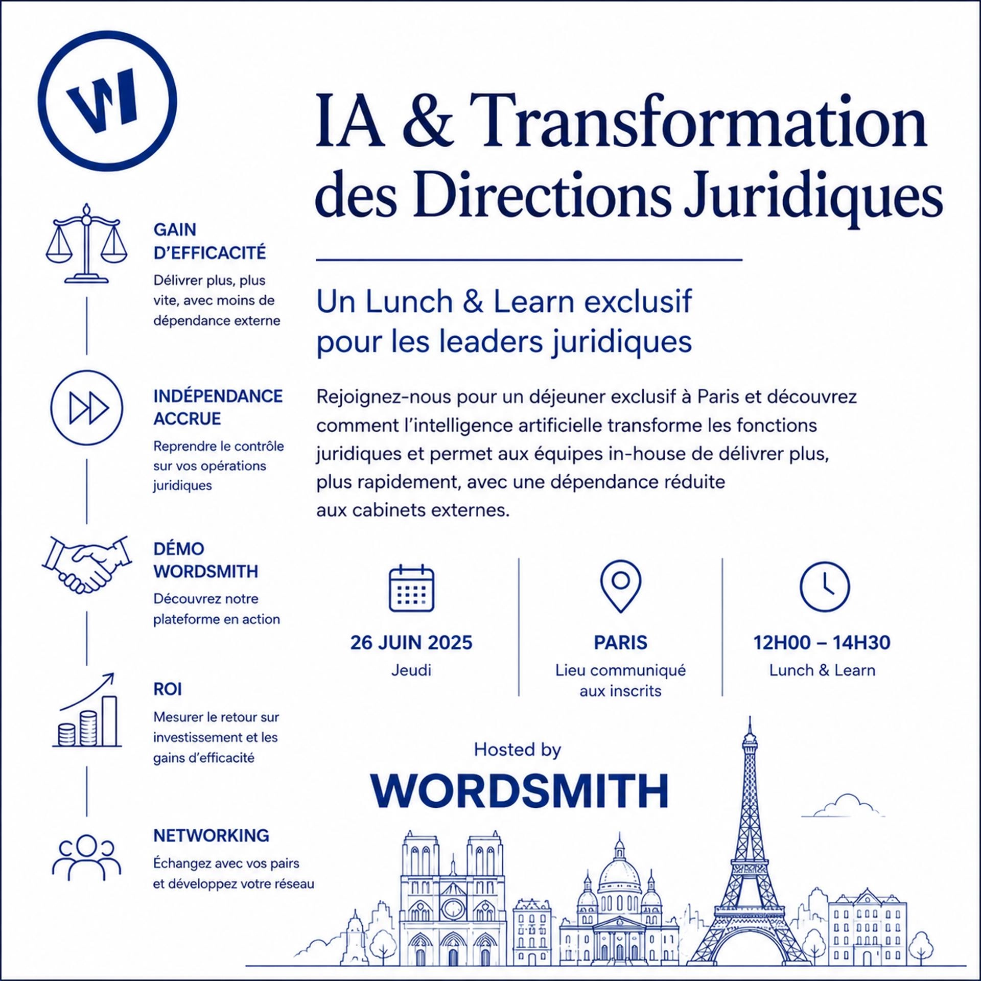 Lunch & Learn — IA & Transformation des Directions Juridiques
