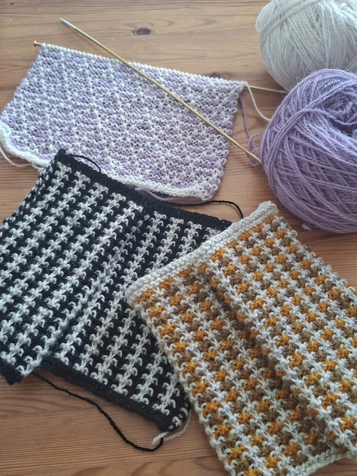 Mosaikstickning – grafisk stickning med en färg i taget