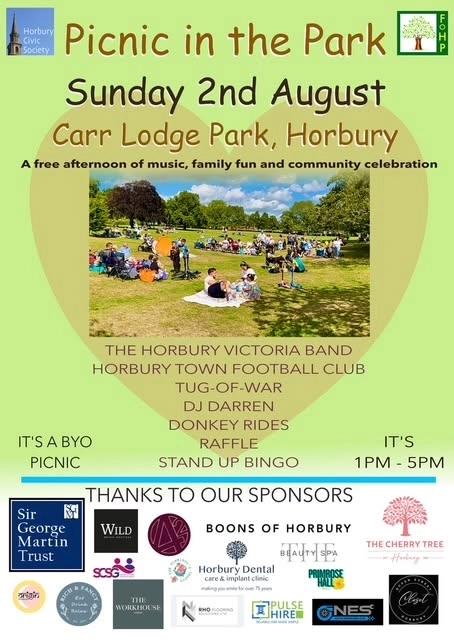 Picnic in The Park 2026 Carr Lodge Park