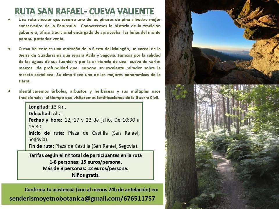 Ruta CUEVA VALIENTE-TRINCHERAS. Senderismo y etnobotánica