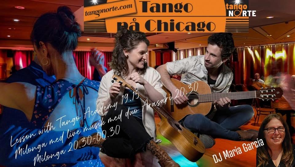 Milonga at Chicago with live music with Arasari/ DJ Maria Garcia/Drop-in lesson with Tango Academy