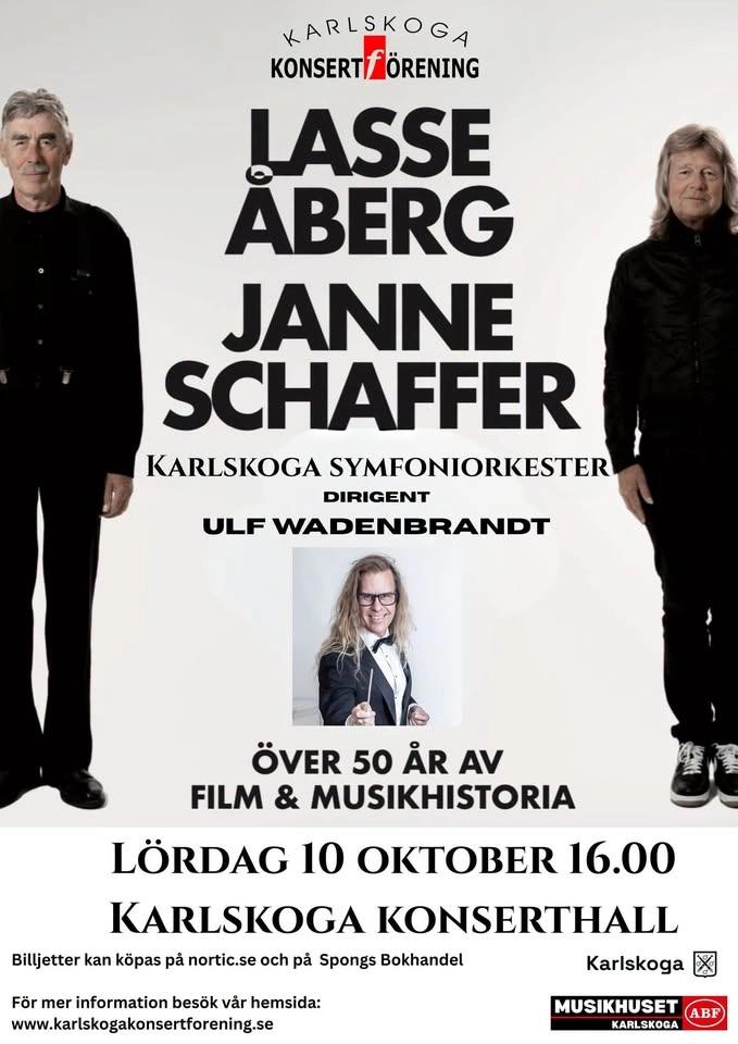 Lasse Åberg och Janne Schaffer med Karlskoga Symfoniorkester