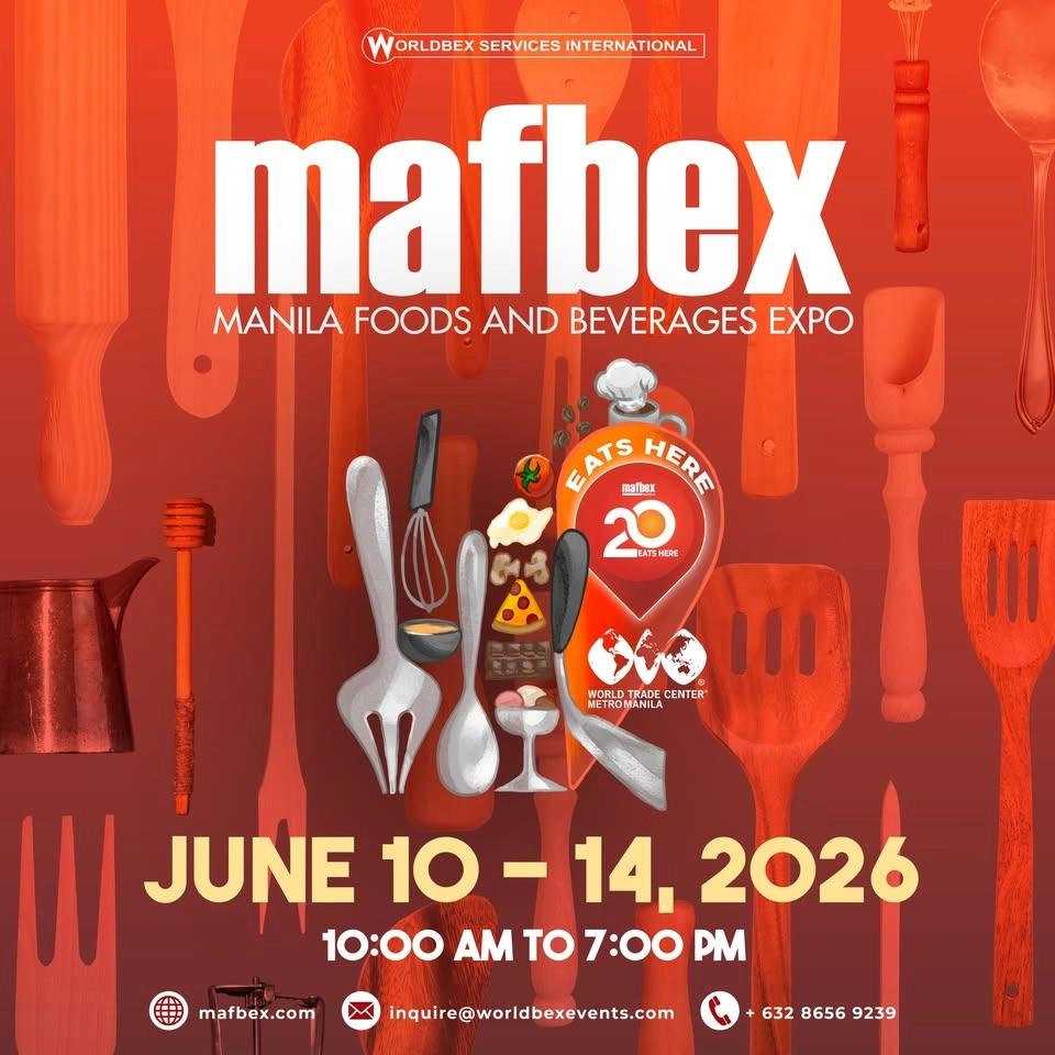 MAFBEX Manila returns this June 10-14, 2026 from 10am to 7pm at the World Trade Center Metro Manila!