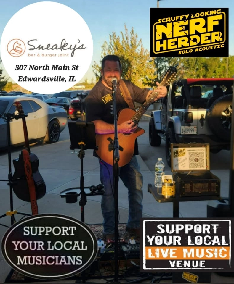 Solo Acoustic Music at Sneaky's Bar and Burger Joint