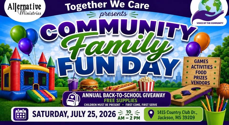 Community Family Fun Day, Back To School Giveaway