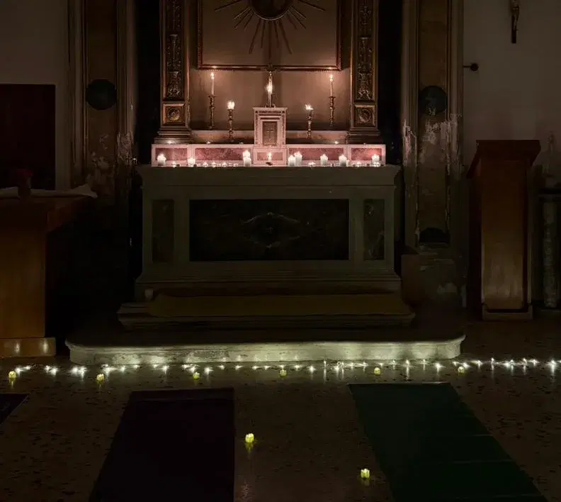Evening Candlelight Yoga in Chapel