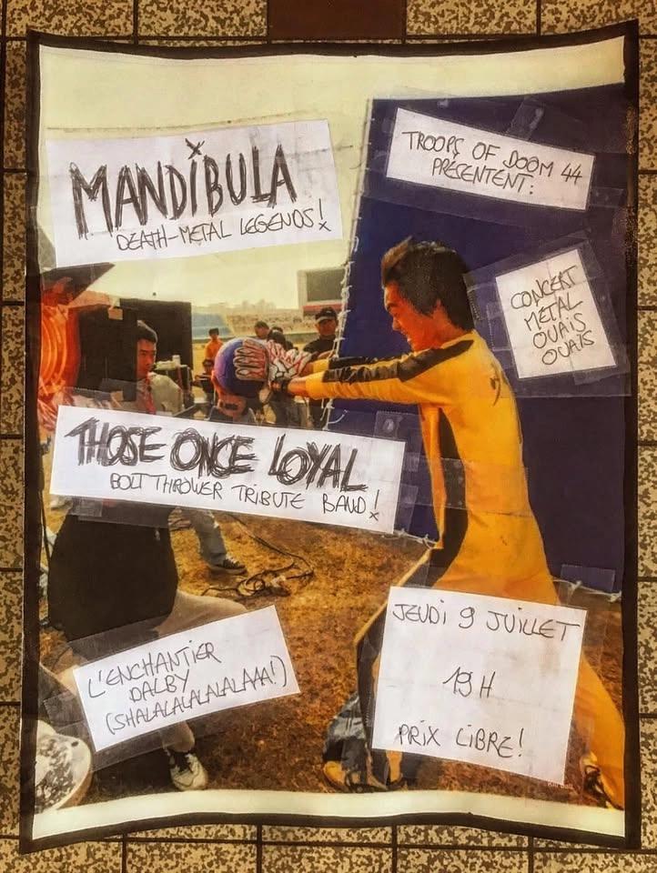DALBY BRÜTAL SUMMER BLAST : MANDIBULA (Death-Metal Heroes)/THOSE ONCE LOYAL (Bolt Thrower Tribute)