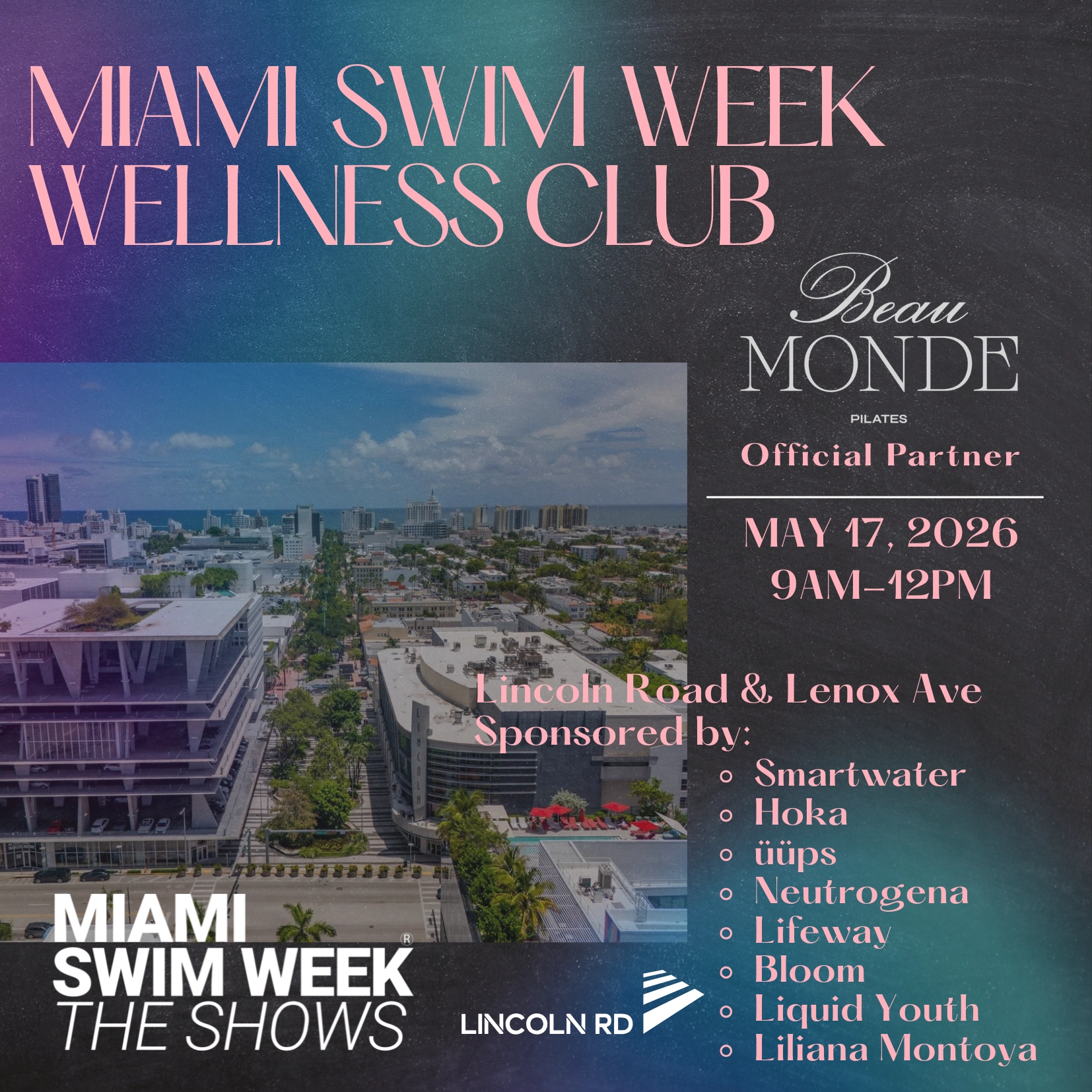 Miami Swim Week® The Shows Wellness Club x Beau Monde: Lincoln Road Pilates Session