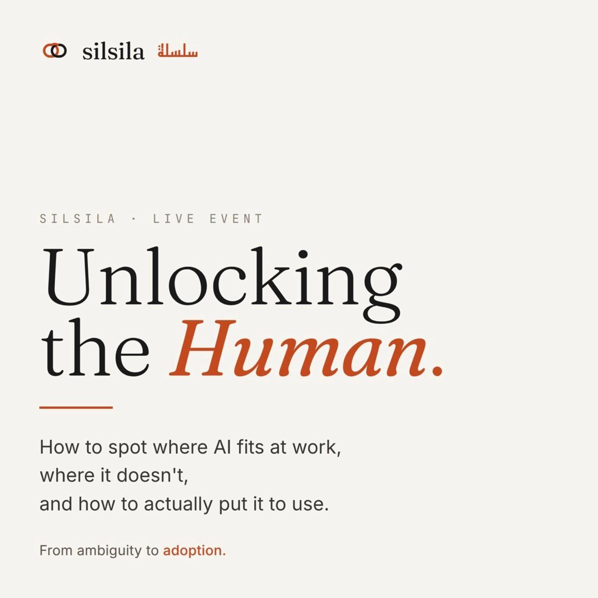 Unlocking the Human: How to spot where Al fits at work, where it doesn't, and how to actually put it to use