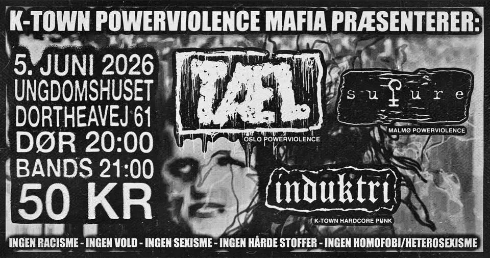 K-TOWN POWERVIOLENCE MAFIA PRÆSENTERER: TÆL, SUTURE & INDUKTRI