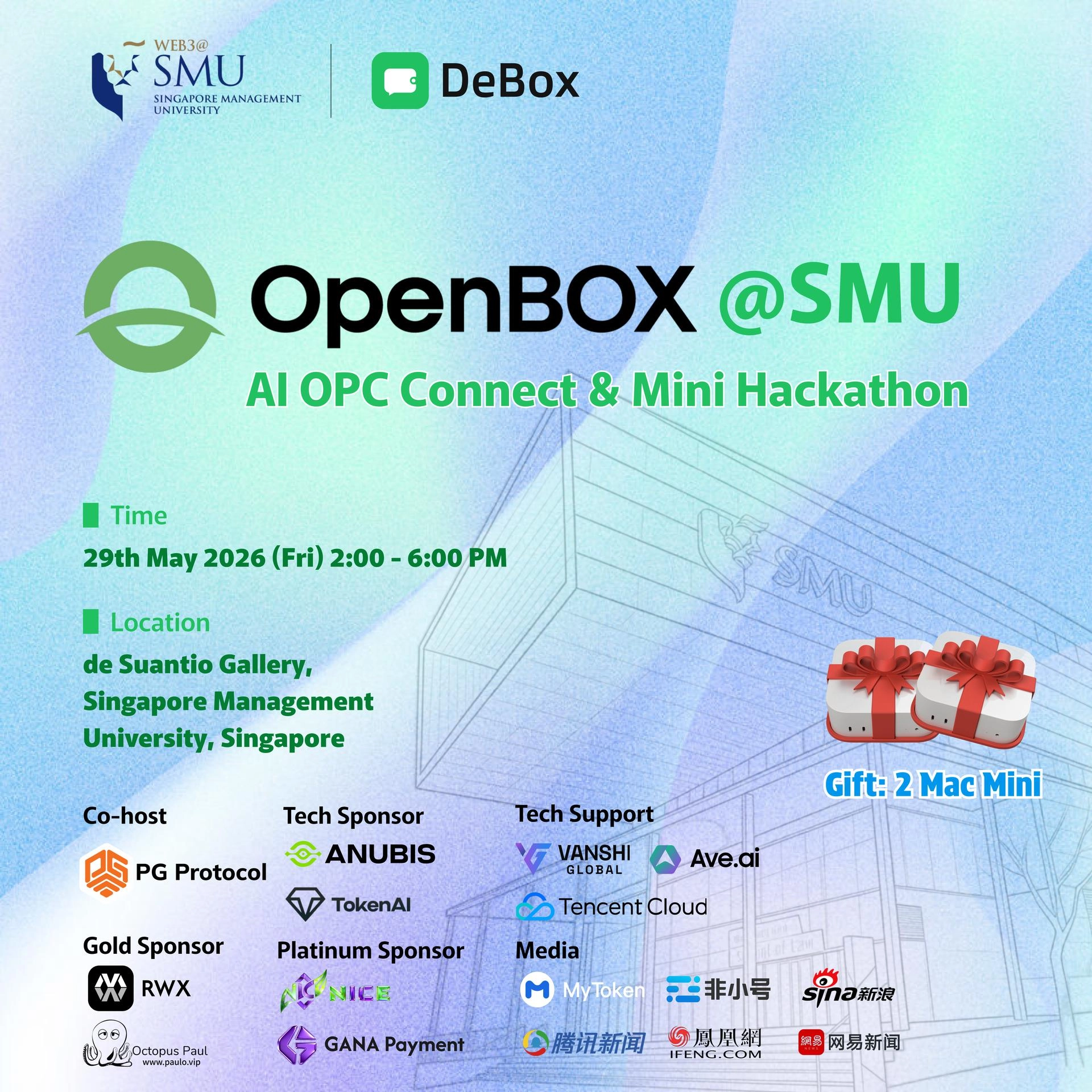OpenBOX@SMU Web3 AI OPC Connect & Mini Hackathon