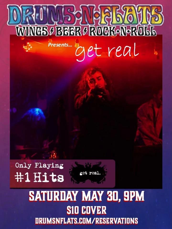 GET REAL Playing Nothin' But #1 Hits Live at Drums N Flats