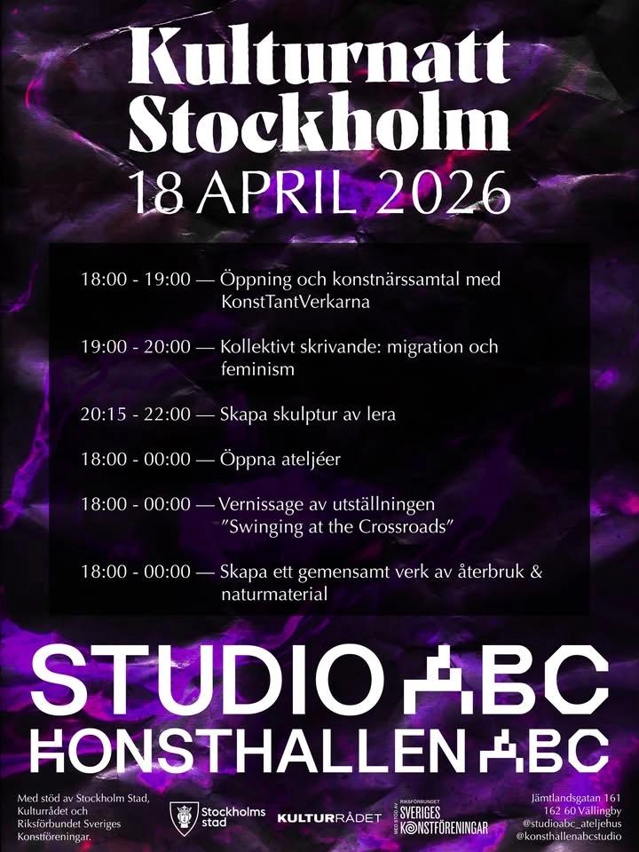 Kulturnatt i Studio & Konsthallen ABC