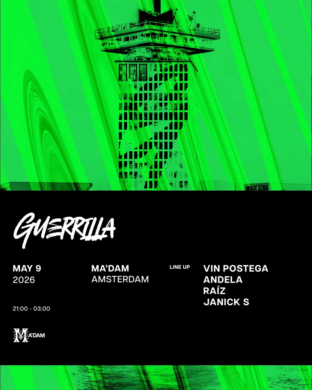 Madam by Night invites: Guerrilla