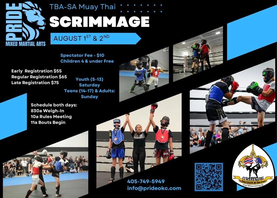 TBA-SA Muay Thai Scrimmage - OKC -August 1 & 2