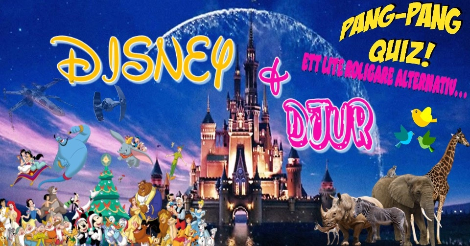 Pang-Pang Quiz-Ett lite roligare alternativ "Disney och Djur"