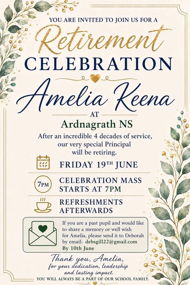 Amelia Keena Retirement Celebration