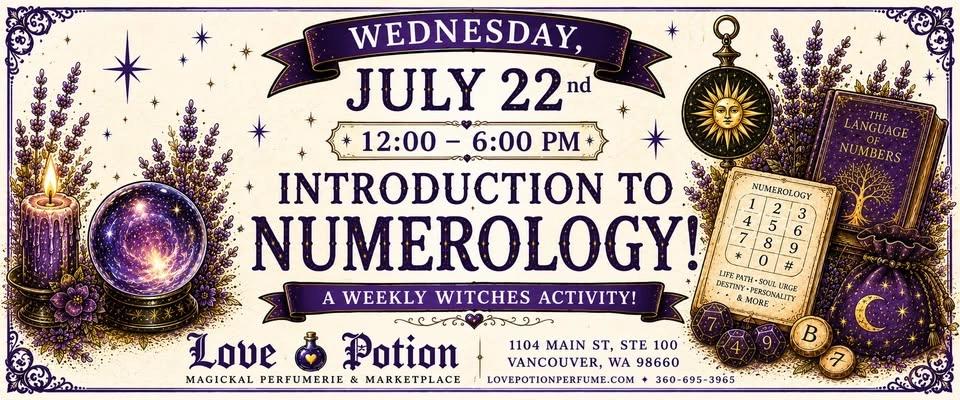 INTRODUCTION TO NUMEROLOGY! A WEEKLY WITCHES ACTIVITY!