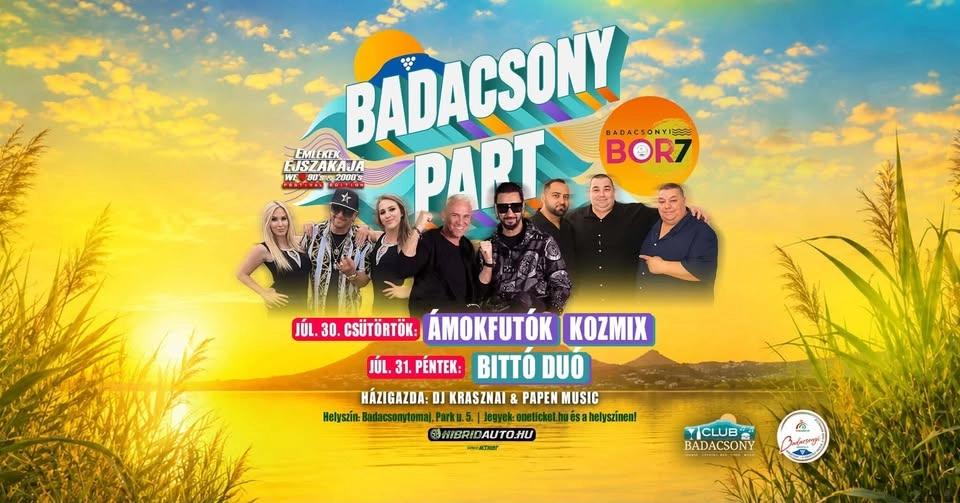 BADACSONY PART ✘ Bor7 // Júl.30. // közvetlen vízparton, időjárás álló helyszín