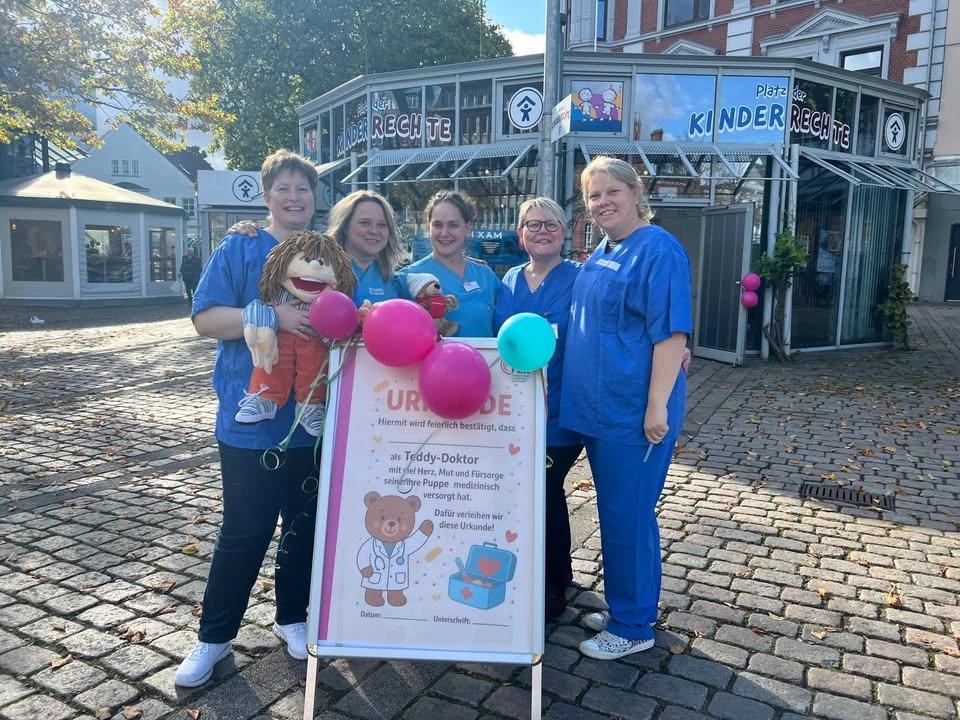 Unsere Teddyklinik auf dem Großflecken