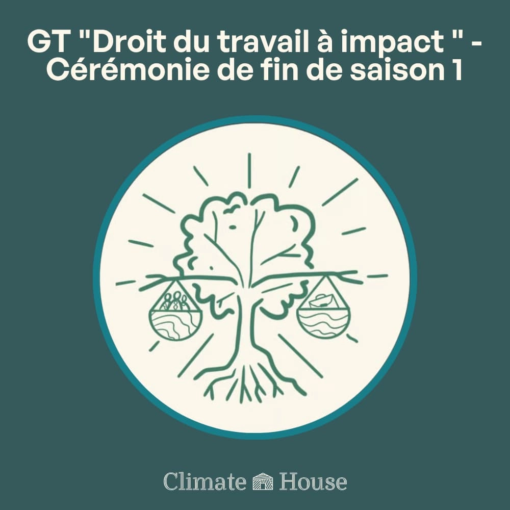 GT "Droit du travail à impact " - Cérémonie de fin de saison 1