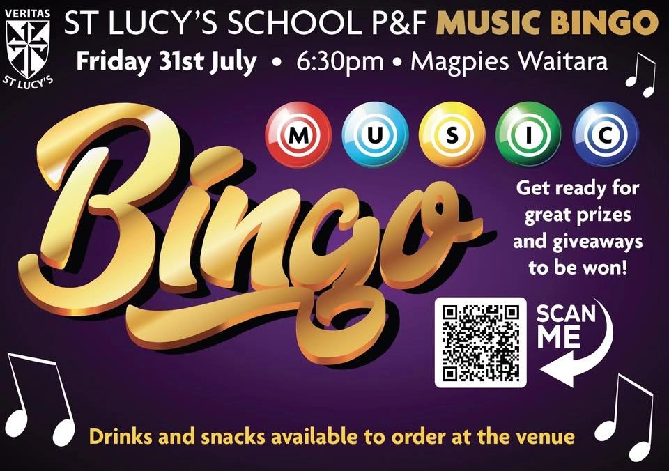 ST LUCY'S P&F MUSIC BINGO NIGHT