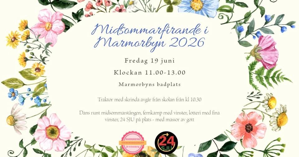 Midsommarfirande i Marmorbyn 2026