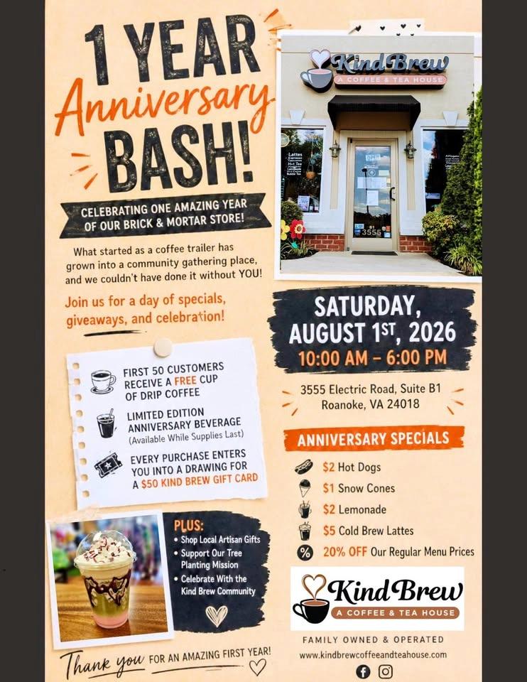 Kind Brew's 1 Year Anniversary Bash!