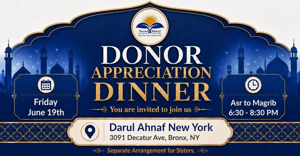 DONOR APPRECIATION DINNER