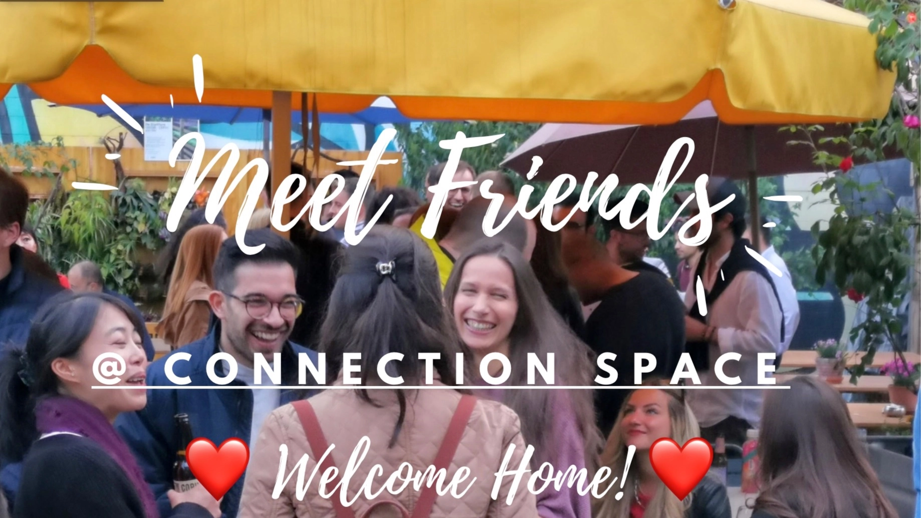 Connection Space WELCOME HOME❤️Meet FRIENDS😃Frau Gerolds ROOFTOP! Speedfriend