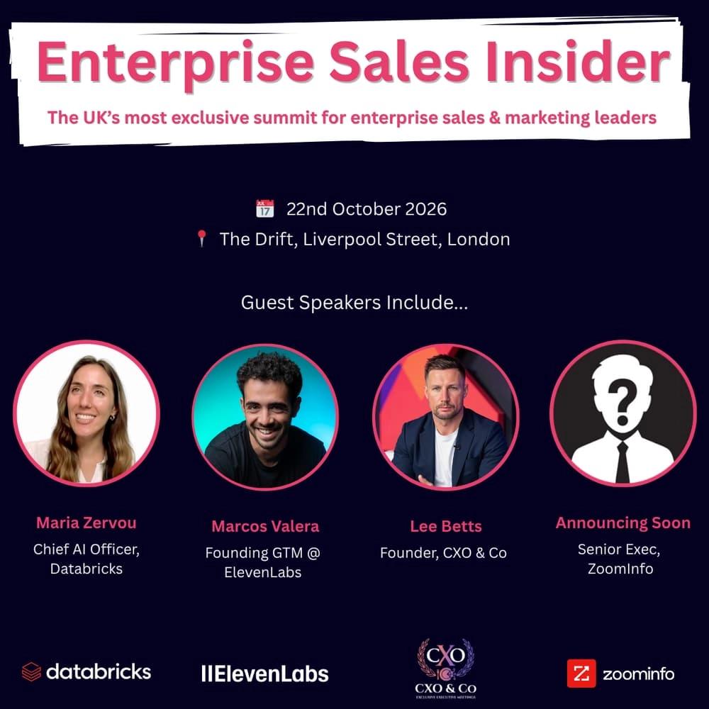 Enterprise Sales Insider Summit London 2026