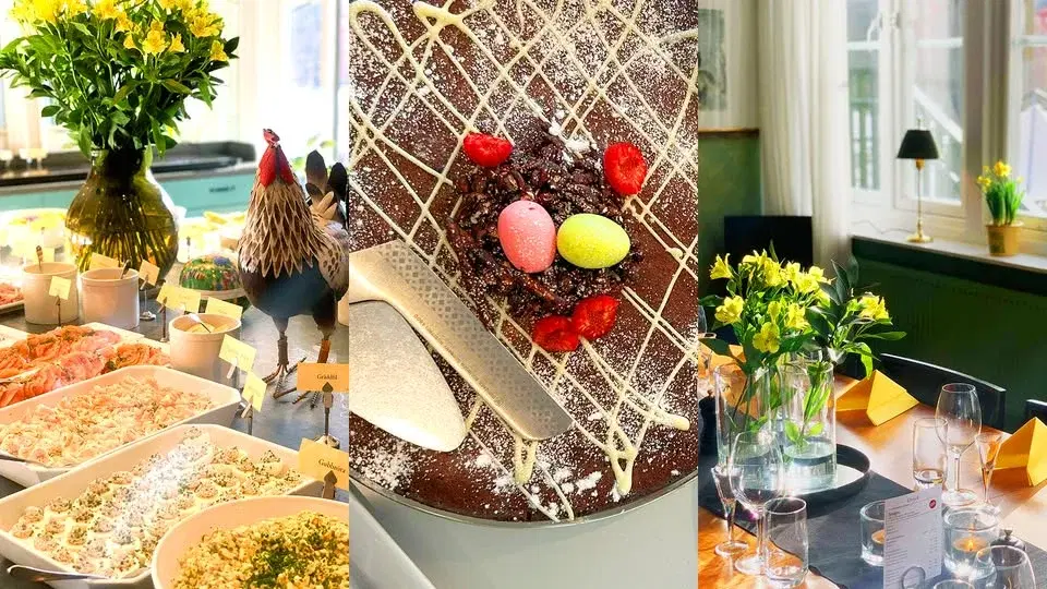 Påskbord i Wärdshuset