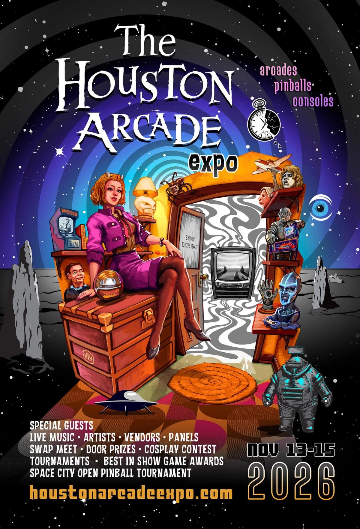 Houston Arcade Expo 2026 11/13 & 11/14 & 11/15