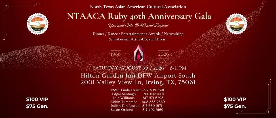 NTAACA Ruby 40th Anniversary Gala