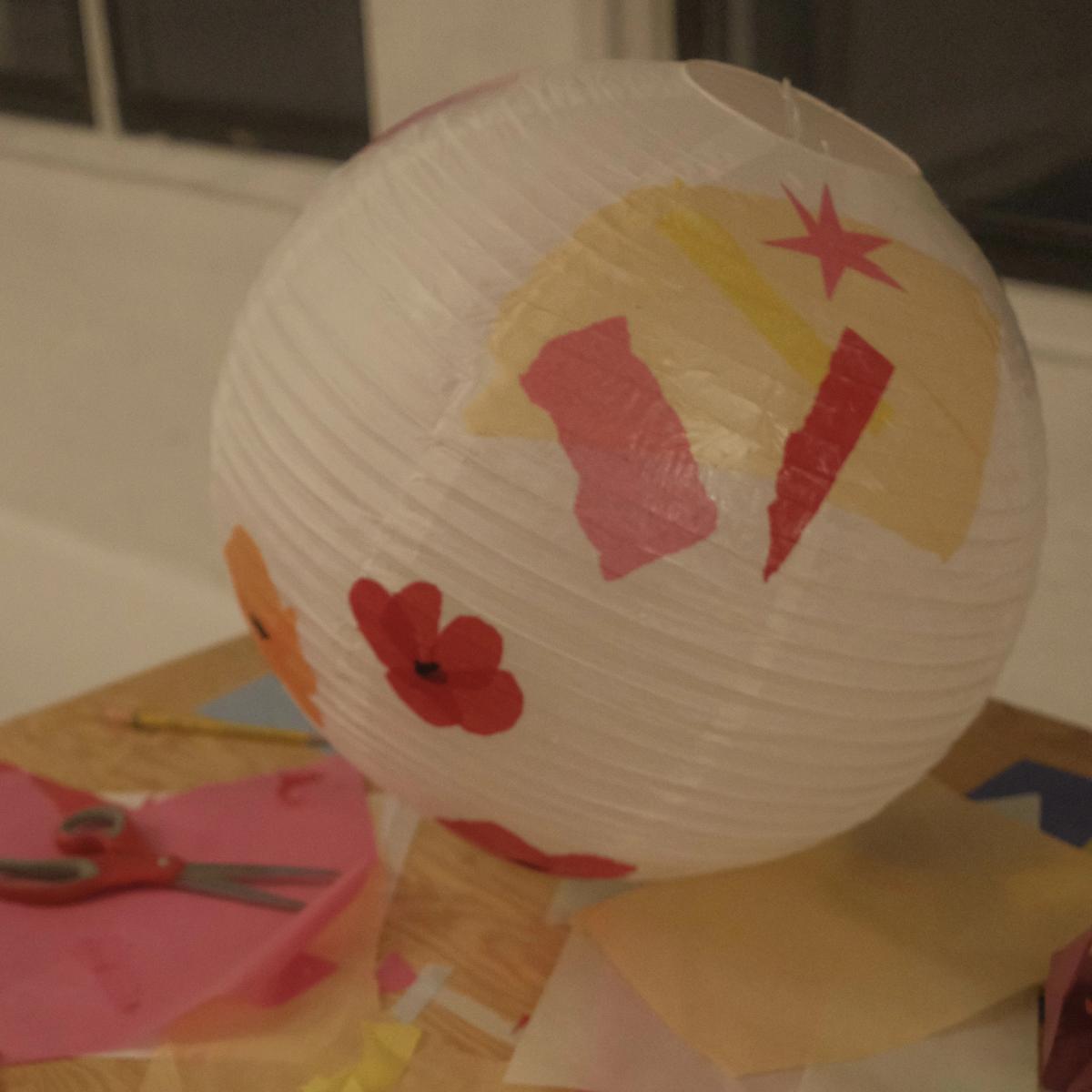 Decoupage Rice Paper Lampshades